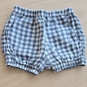 Kids Checkered Shorts in Gray